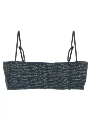 'Athena' bikini top MC2 SAINT BARTH Gray