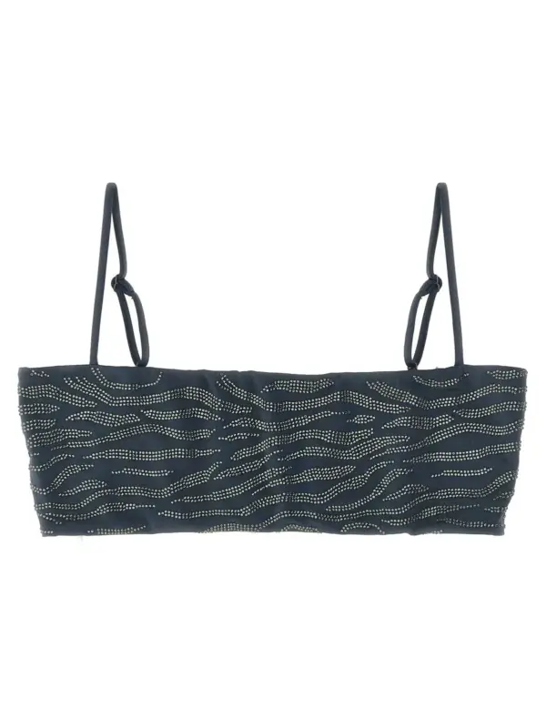 'Athena' bikini top MC2 SAINT BARTH Gray