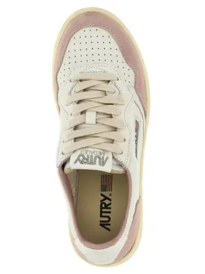 'Medalist Low' sneakers 80% goat leather 20% calf leather AUTRY Pink