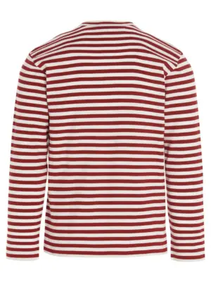 Logo patch stripes t-shirt AXT1644 COMME DES GARÇONS PLAY Red