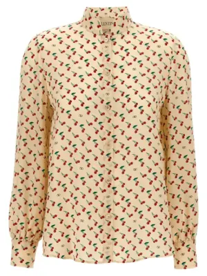 Valentino Garavani 'Cherryfic' shirt VALENTINO GARAVANI Beige