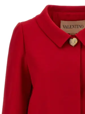 Blazer Valentino Garavani Crepe Couture Woman VALENTINO GARAVANI Red