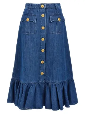 Valentino Garavani denim skirt VALENTINO GARAVANI Blue