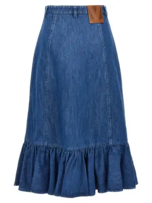 Valentino Garavani denim skirt B3DD18L94C558 VALENTINO GARAVANI Blue