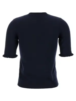 Valentino Garavani VG embroidery top B3KC66H9HFBBE VALENTINO GARAVANI Blue