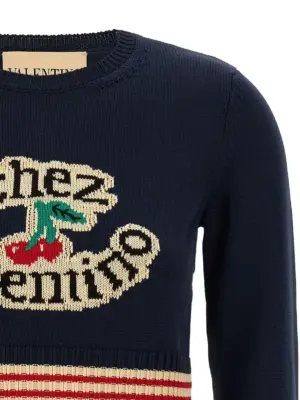 Valentino Garavani 'Chez Valentino' Jersey Woman VALENTINO GARAVANI Blue