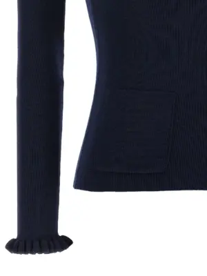 Valentino Garavani embroidery sweater 100% virgin wool VALENTINO GARAVANI Blue