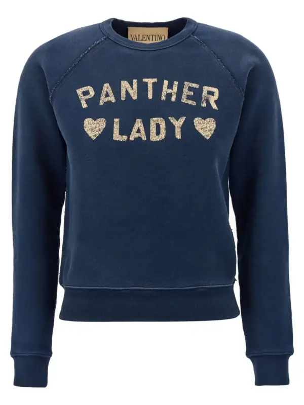 Valentino Garavani 'Panther Lady' sweatshirt VALENTINO GARAVANI Blue