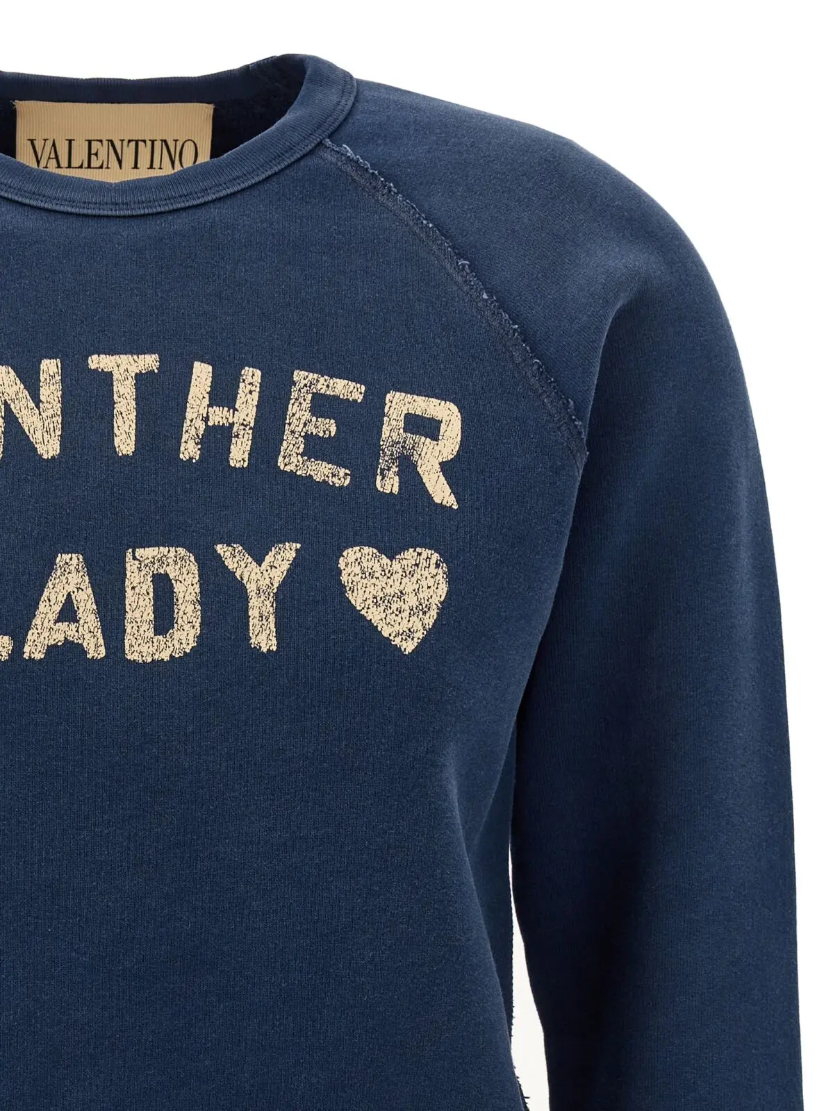 Світшот Panther Lady Valentino Garavani Синій 3 Valentino Garavani 'Panther Lady' sweatshirt Woman VALENTINO GARAVANI Blue