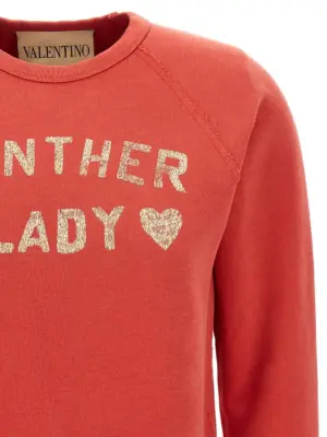 Valentino Garavani 'Panther Lady' sweatshirt Woman VALENTINO GARAVANI Red