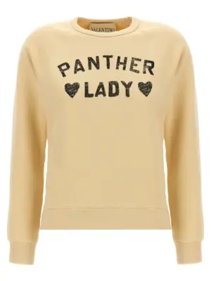 Valentino Garavani 'Panther Lady' sweatshirt VALENTINO GARAVANI Beige
