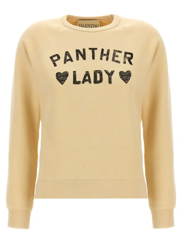 Valentino Garavani 'Panther Lady' sweatshirt VALENTINO GARAVANI Beige