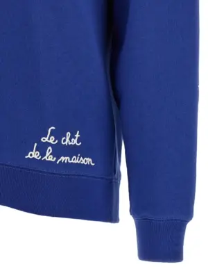 Valentino Garavani 'Chat de la Maison' sweatshirt 100% cotton VALENTINO GARAVANI Blue