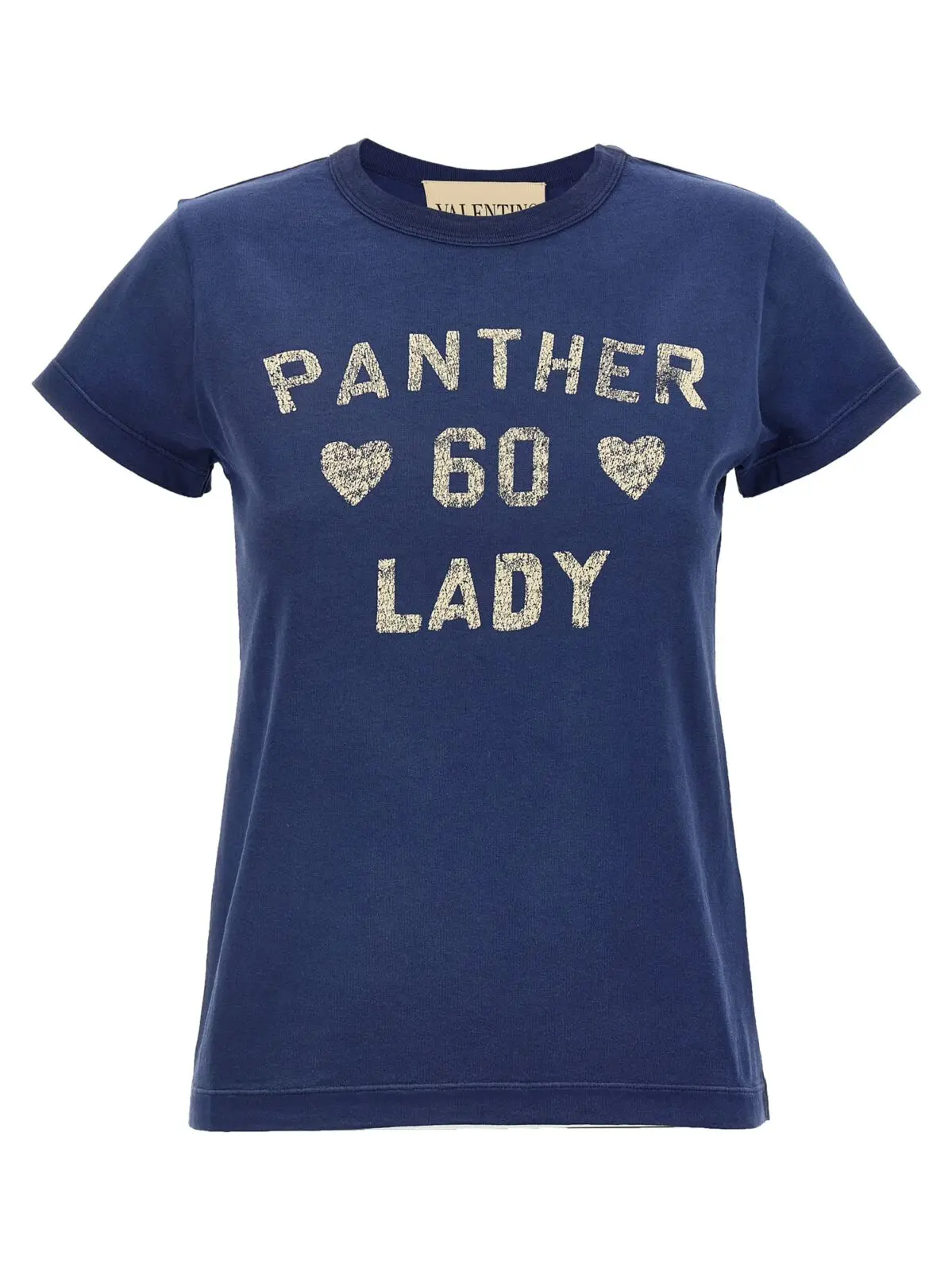 Футболка Panther Lady Valentino Garavani Синя 1 Valentino Garavani 'Panther Lady' T-shirt VALENTINO GARAVANI Blue