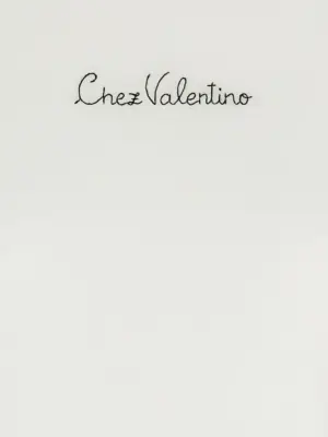 Valentino Garavani 'Chez Valentino' T-shirt 100% cotton VALENTINO GARAVANI White