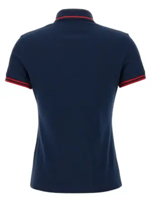 Valentino Garavani 'Cherryfic' polo shirt B3MH01B9G4D51 VALENTINO GARAVANI Blue