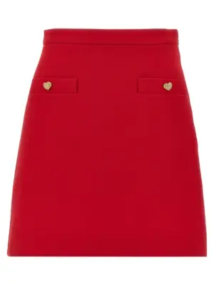Valentino Garavani Crepe Couture skirt VALENTINO GARAVANI Red