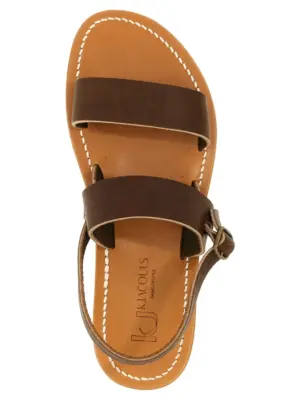 'Barigoule' sandals 100% cow leather (Bos Taurus) K.JACQUES SAINT TROPEZ Brown