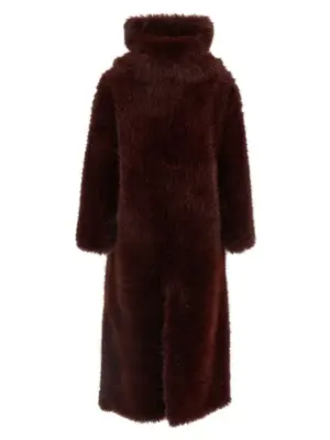 'Biscuit' eco fur Woman B&B COUTURE Bordeaux