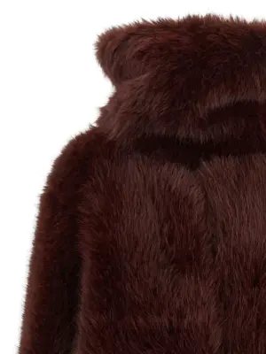 'Biscuit' eco fur 100% polyester B&B COUTURE Bordeaux