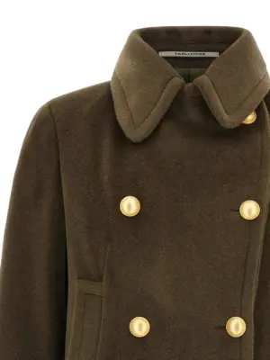 'Blanche' coat 100% virgin wool TAGLIATORE Green