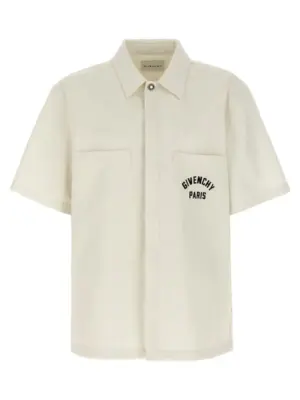 Logo embroidery shirt GIVENCHY Beige