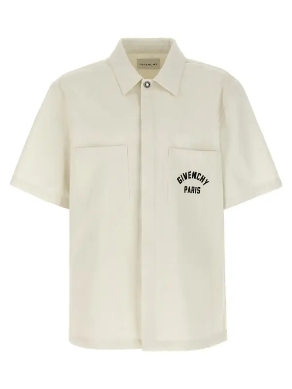 Logo embroidery shirt GIVENCHY Beige