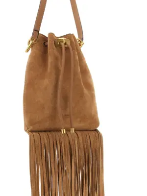'Cinch' mini bucket bag Woman JIMMY CHOO Brown