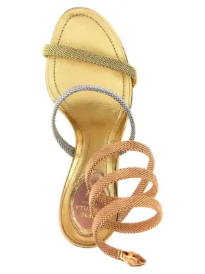'Trigold Cleo' sandals 100% brass RENÉ CAOVILLA Multicolor