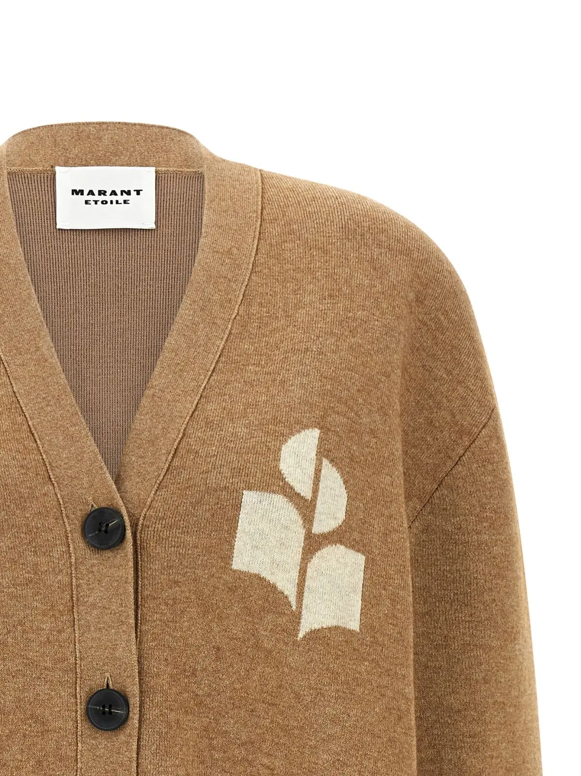 Кардиган Marant Etoile Norton Бежевий 3 'Norton' cardigan Woman MARANT ETOILE Beige