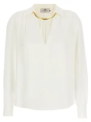 Necklace shirt ELISABETTA FRANCHI White