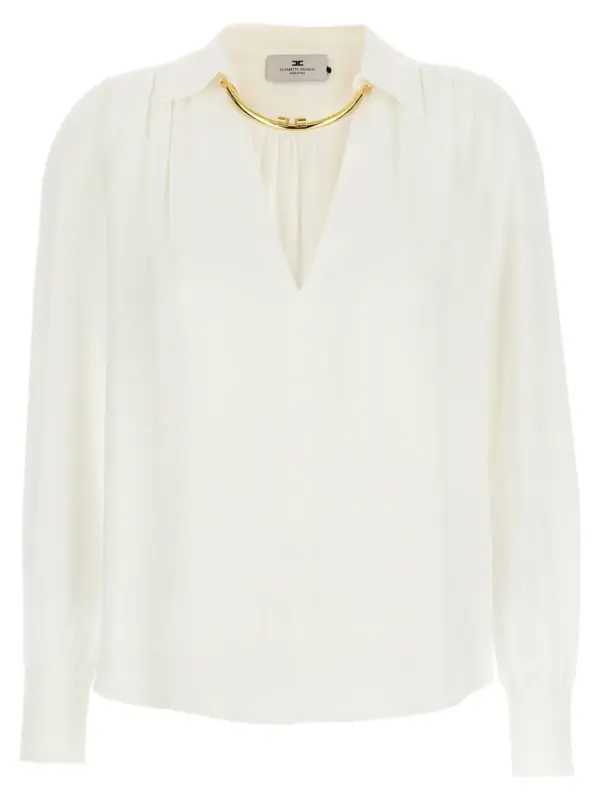 Necklace shirt ELISABETTA FRANCHI White
