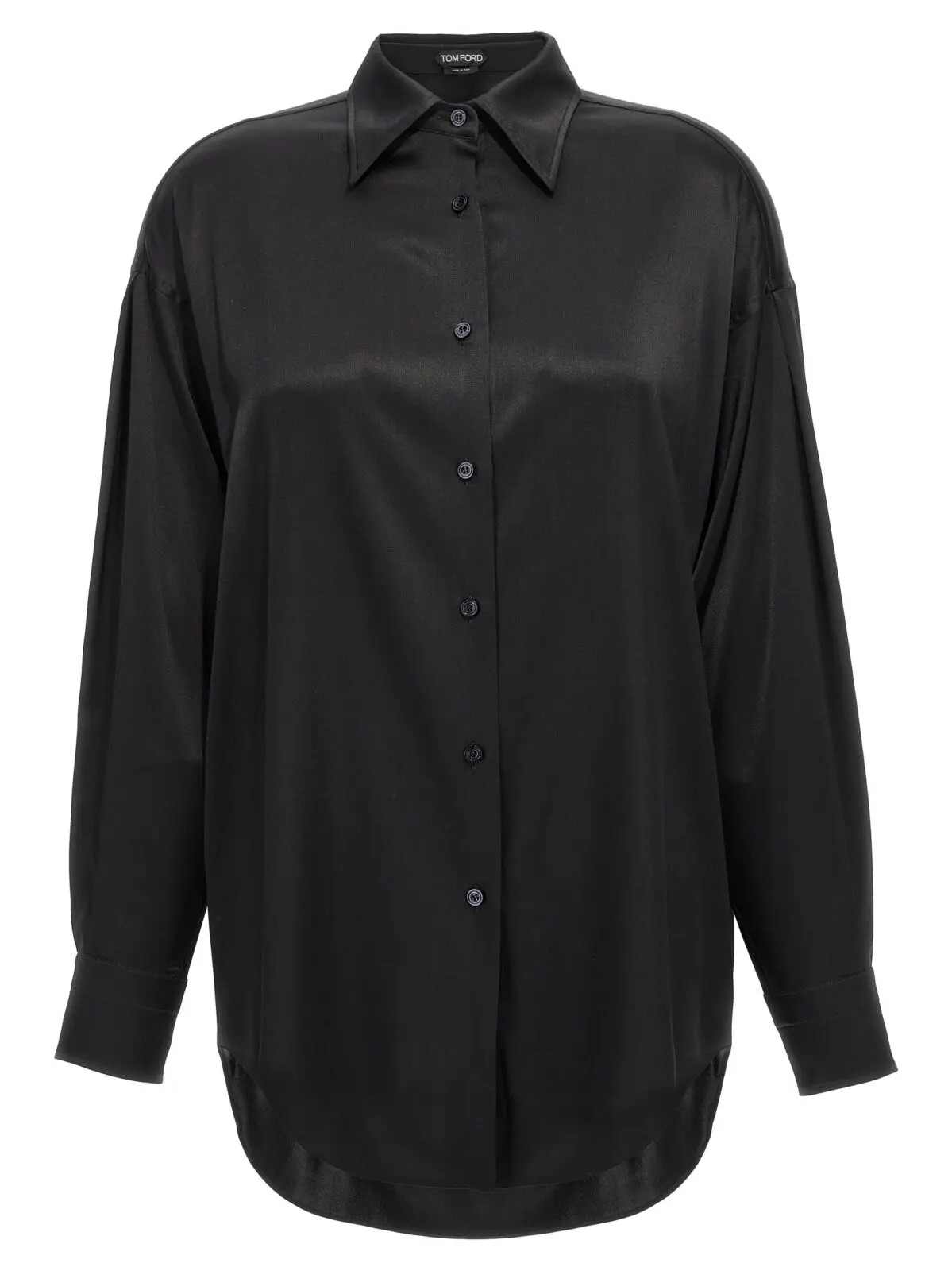 Сорочка Tom Ford Silk Чорна 1 Silk shirt TOM FORD Black