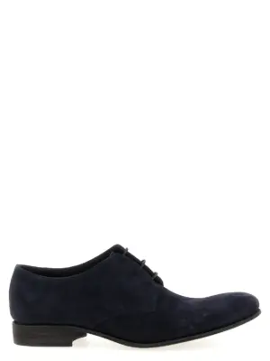 Suede lace up JULIAN Blue