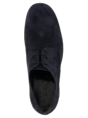 Suede lace up 100% suede leather JULIAN Blue