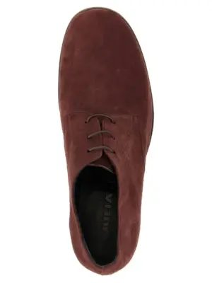 Suede lace up 100% suede leather JULIAN Bordeaux