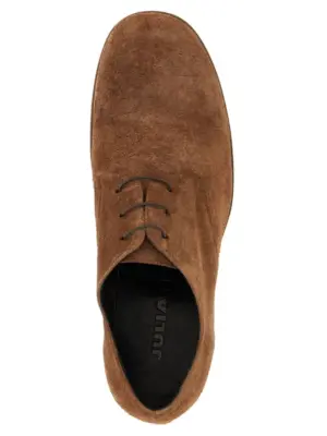 Suede lace up 100% suede leather JULIAN Brown