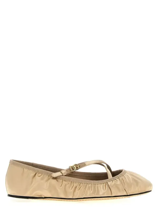 'Vally' ballet flats DOLCE & GABBANA Beige