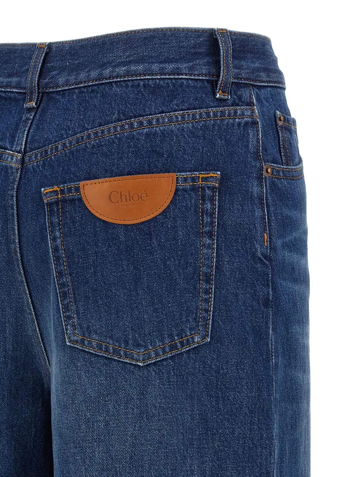 Джинси високі High waist Chloé Сині 4 High waist jeans 100% cotton CHLOÉ Blue