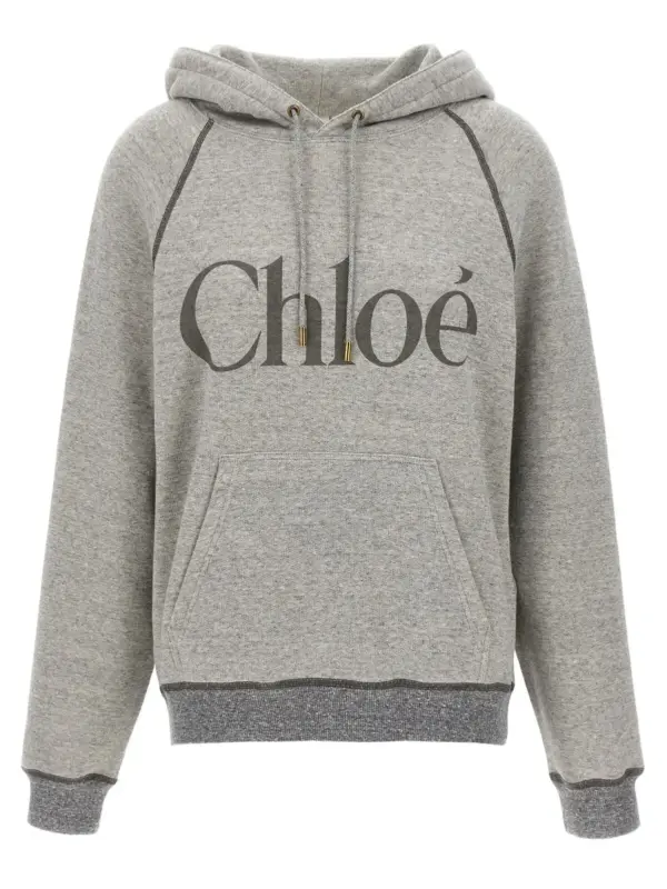 Logo hoodie CHLOÉ Gray