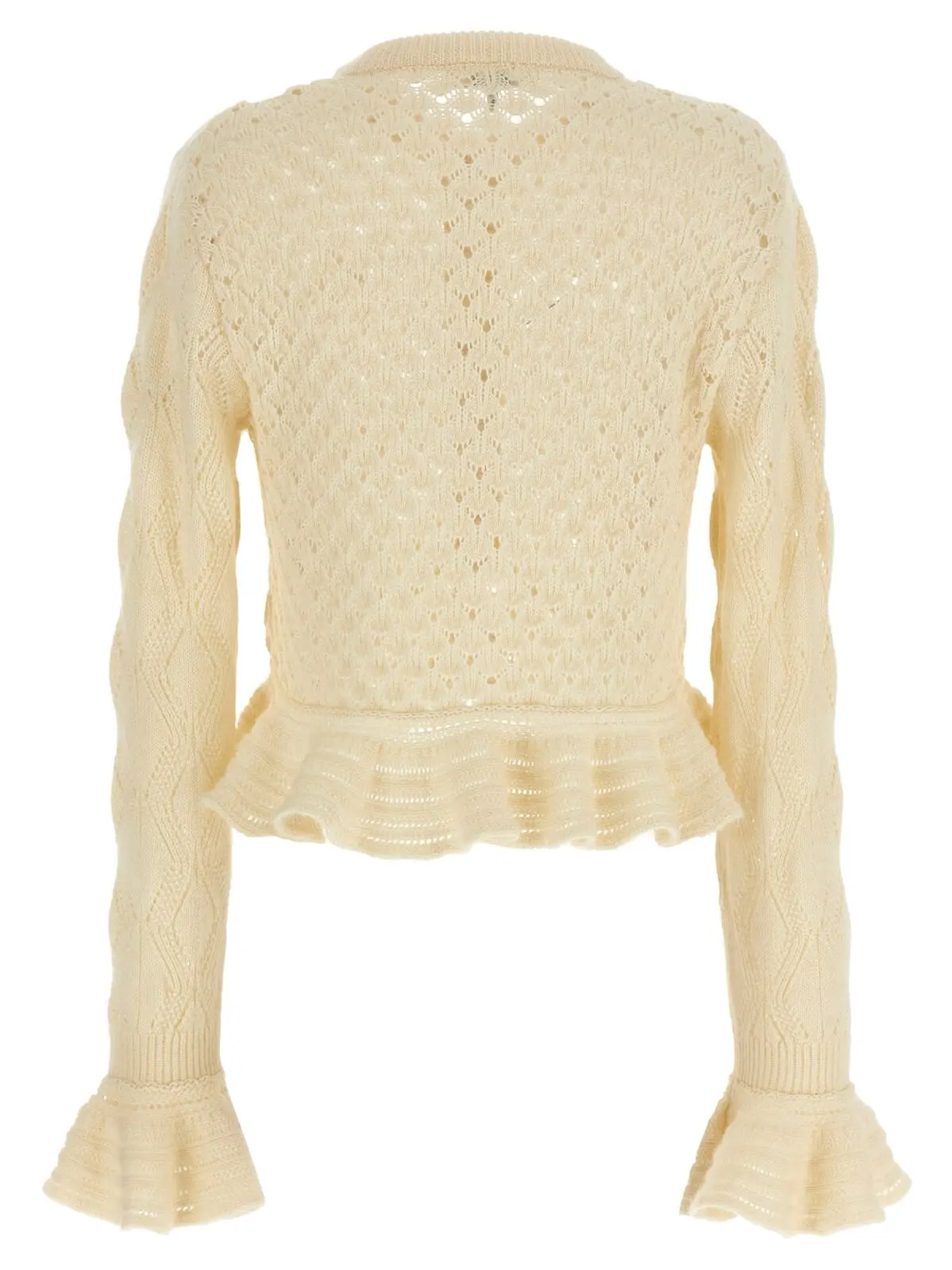Кардиган ажурний Pointelle Chloé Білий 2 Pointelle cardigan CH25AMC01590107 CHLOÉ White