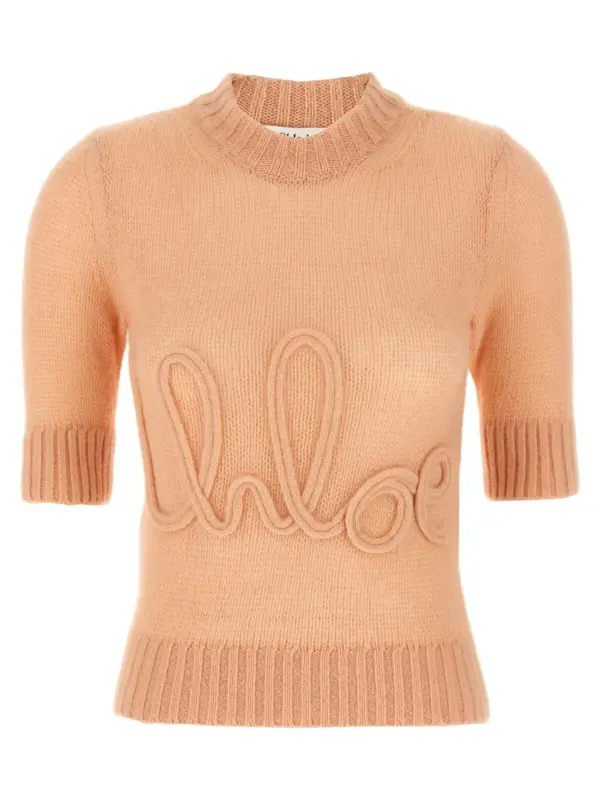 Logo embroidery sweater CHLOÉ Pink