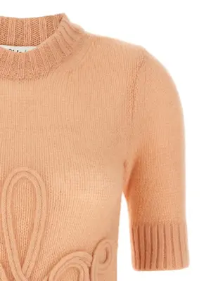 Logo embroidery sweater Woman CHLOÉ Pink