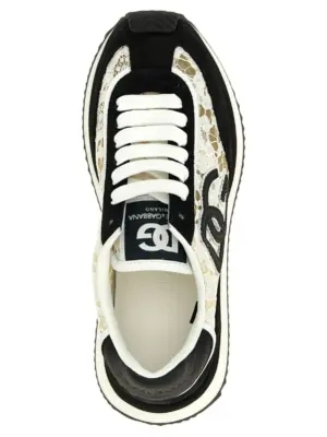'DG Cushion' sneakers 14%CO 02%PA 20%Vi 64%Calf DOLCE & GABBANA White/Black