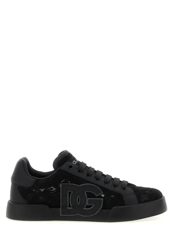 'Portofino Light Strobel' sneakers DOLCE & GABBANA Black