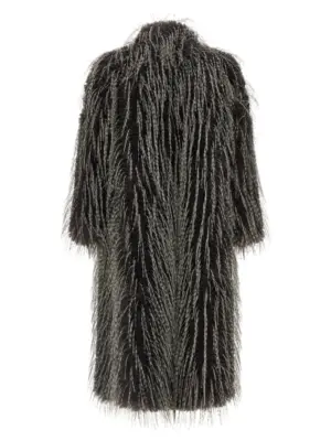 Eco fur long hair CLOUDPORCUPINE B&B COUTURE White/Black