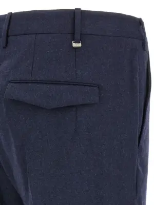 Wool pants 98% virgin wool 2% elastane PT TORINO Blue