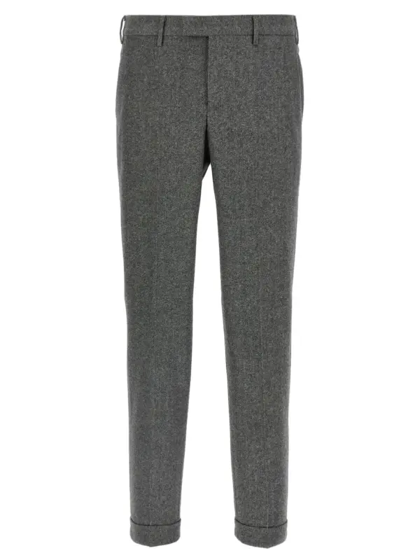 Wool pants PT TORINO Gray