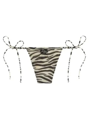 'Colin' bikini bottoms COLINLUREXZEBRACOLOR11 MC2 SAINT BARTH White/Black