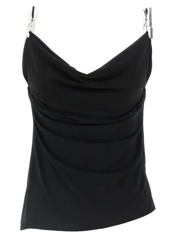 'Draped Washing Clip Gala' top COPERNI Black